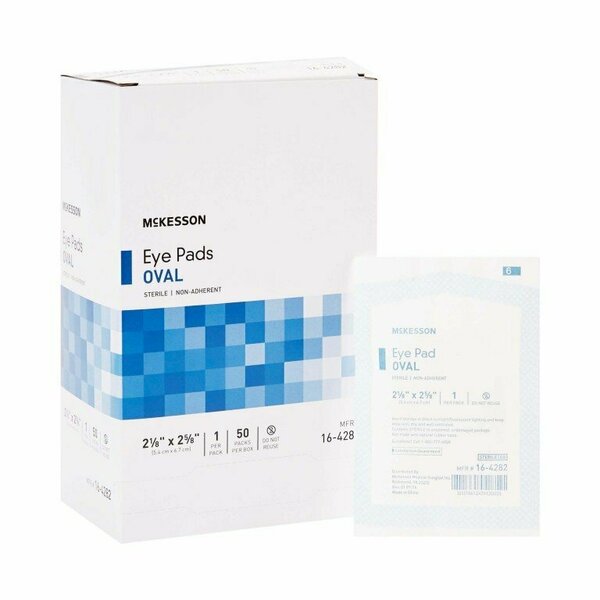 Mckesson Eye Pad, 2-1/8 x 2-5/8 Inch, 50PK 16-4282